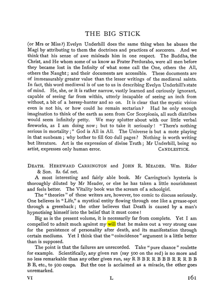 Original scan of The Equinox (Volume I, Number VI), PDF page 169