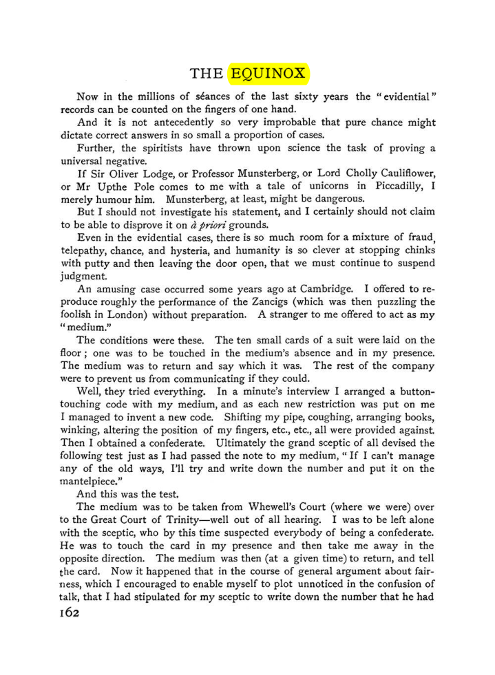 Original scan of The Equinox (Volume I, Number VI), PDF page 170