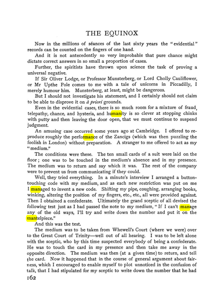 Original scan of The Equinox (Volume I, Number VI), PDF page 170