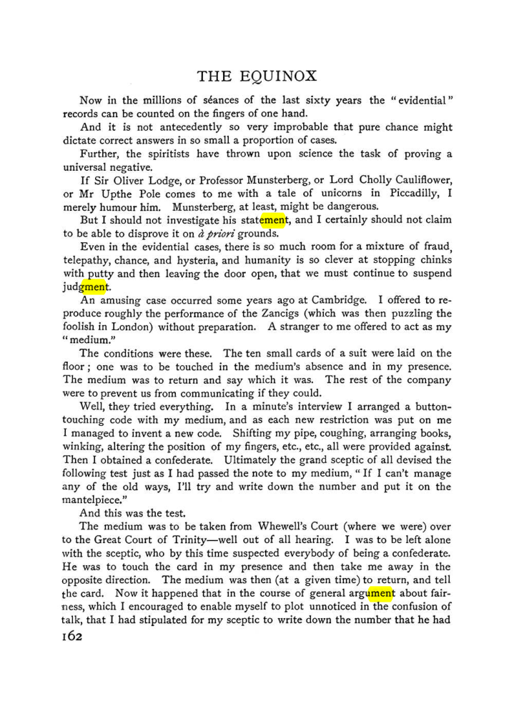 Original scan of The Equinox (Volume I, Number VI), PDF page 170