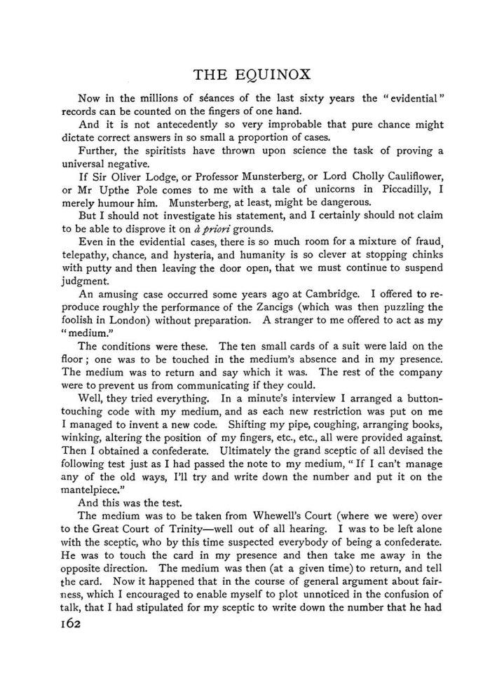Original scan of The Equinox (Volume I, Number VI), PDF page 170