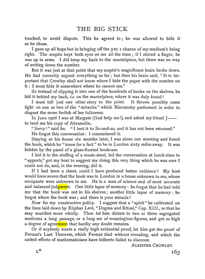 Original scan of The Equinox (Volume I, Number VI), PDF page 171