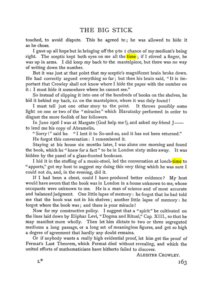 Original scan of The Equinox (Volume I, Number VI), PDF page 171