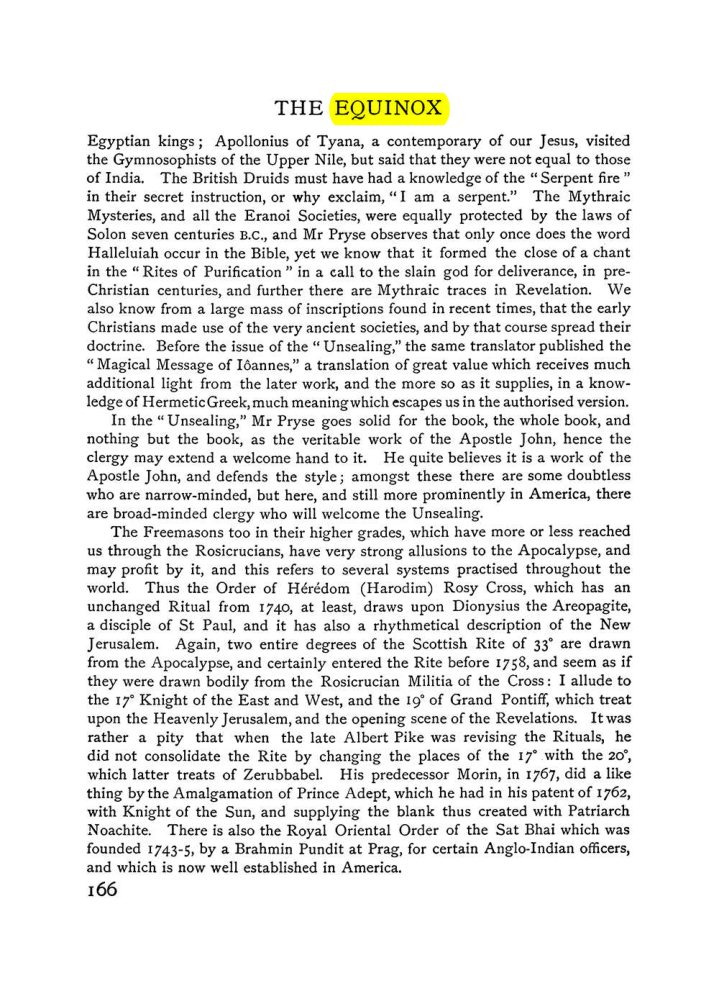 Original scan of The Equinox (Volume I, Number VI), PDF page 174