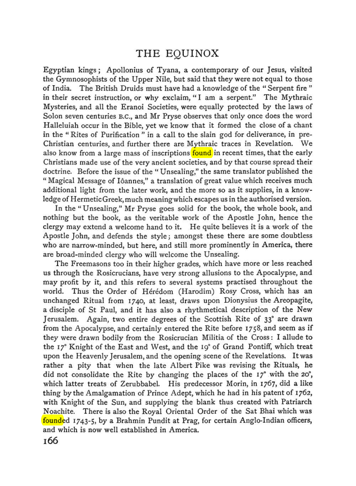 Original scan of The Equinox (Volume I, Number VI), PDF page 174