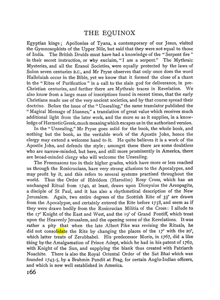 Original scan of The Equinox (Volume I, Number VI), PDF page 174