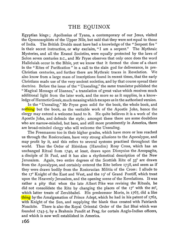 Original scan of The Equinox (Volume I, Number VI), PDF page 174