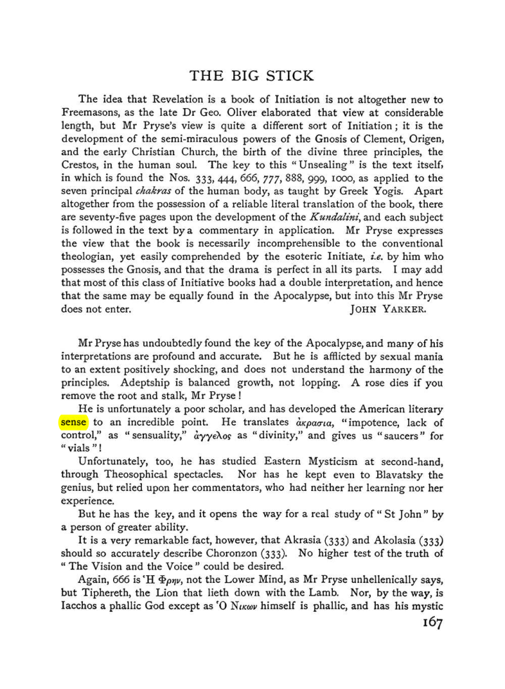 Original scan of The Equinox (Volume I, Number VI), PDF page 175