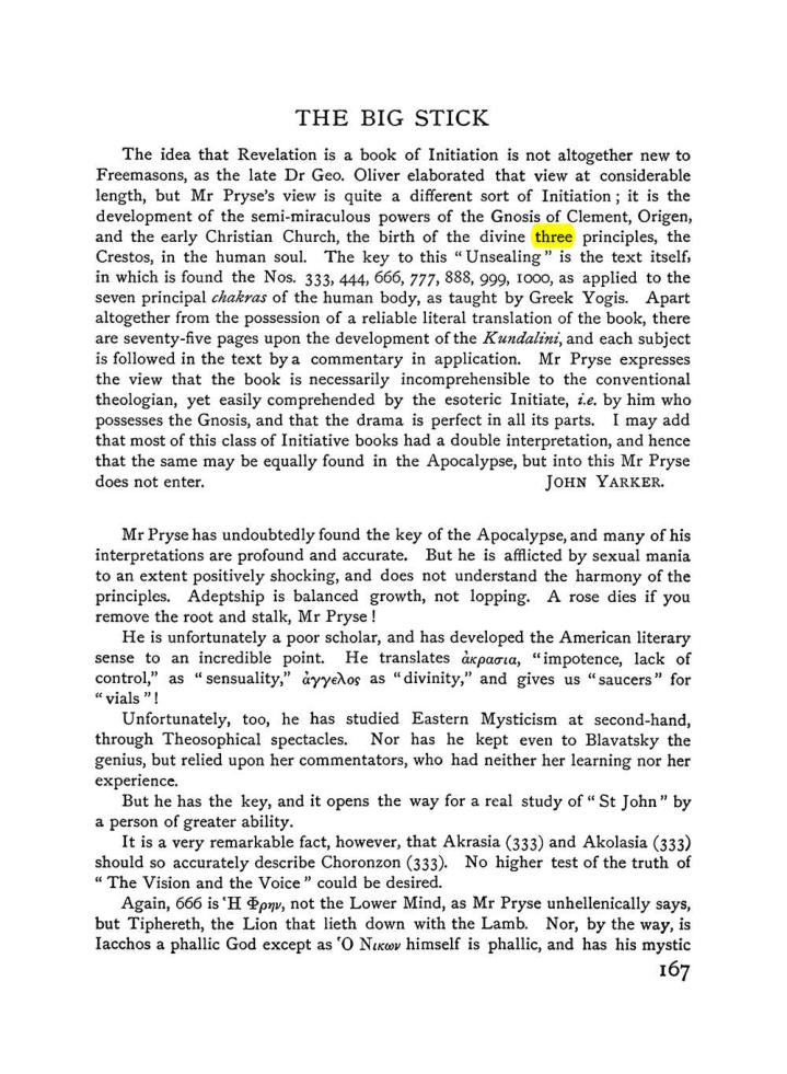 Original scan of The Equinox (Volume I, Number VI), PDF page 175