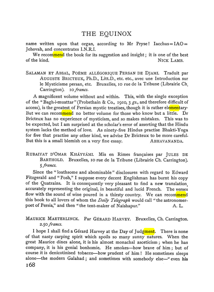 Original scan of The Equinox (Volume I, Number VI), PDF page 176
