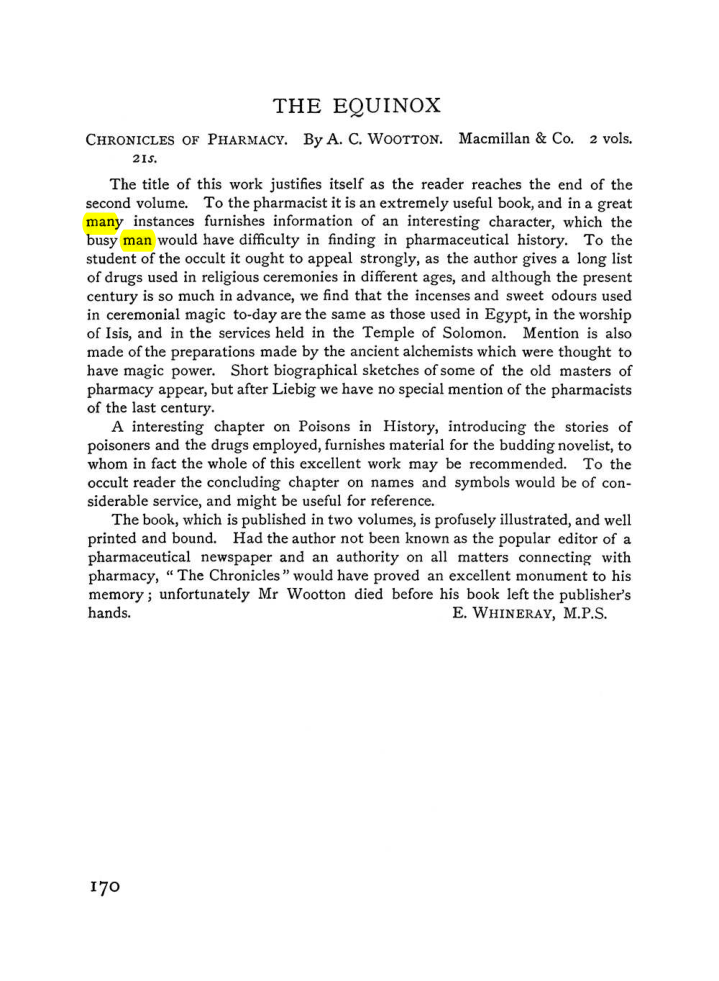 Original scan of The Equinox (Volume I, Number VI), PDF page 178