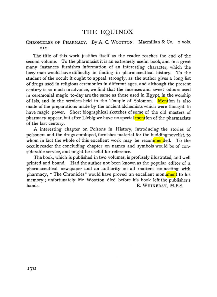 Original scan of The Equinox (Volume I, Number VI), PDF page 178