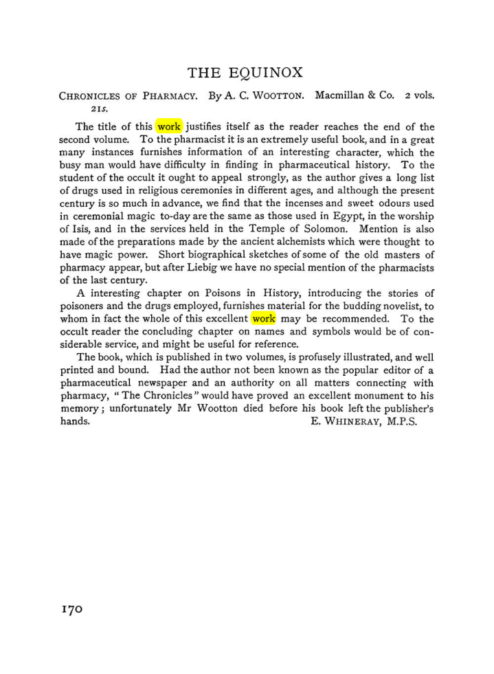 Original scan of The Equinox (Volume I, Number VI), PDF page 178
