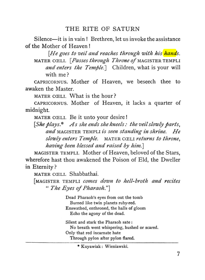 Original scan of The Equinox (Volume I, Number VI), PDF page 189