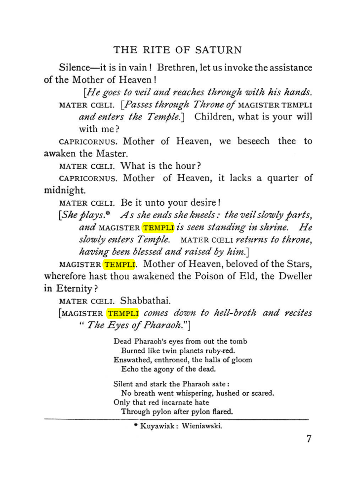 Original scan of The Equinox (Volume I, Number VI), PDF page 189
