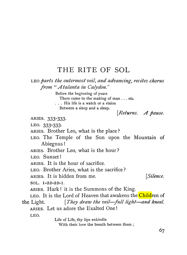Original scan of The Equinox (Volume I, Number VI), PDF page 245