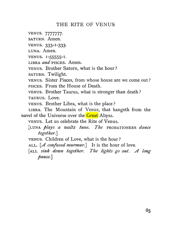Original scan of The Equinox (Volume I, Number VI), PDF page 263
