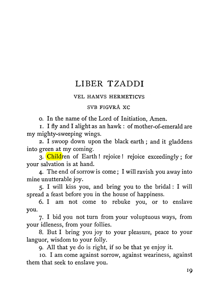 Original scan of The Equinox (Volume I, Number VI), PDF page 27