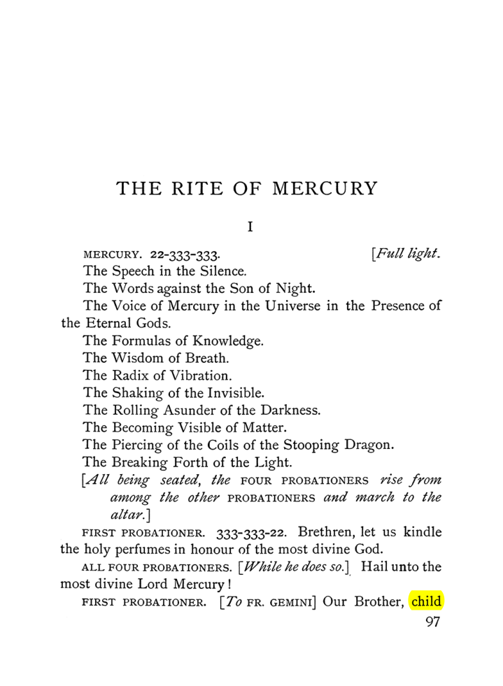Original scan of The Equinox (Volume I, Number VI), PDF page 275