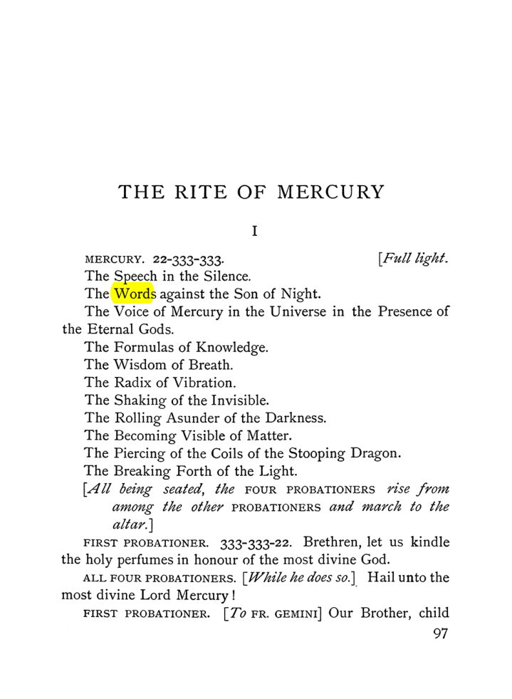 Original scan of The Equinox (Volume I, Number VI), PDF page 275
