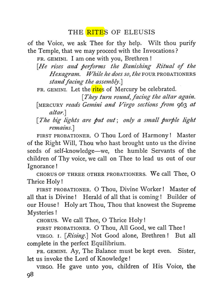 Original scan of The Equinox (Volume I, Number VI), PDF page 276