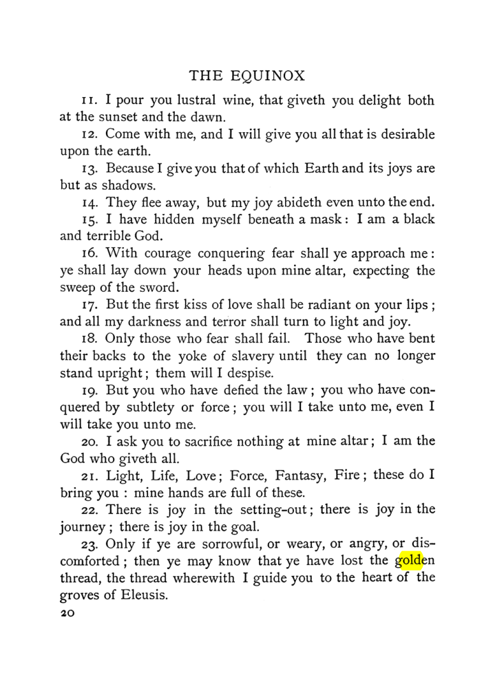 Original scan of The Equinox (Volume I, Number VI), PDF page 28