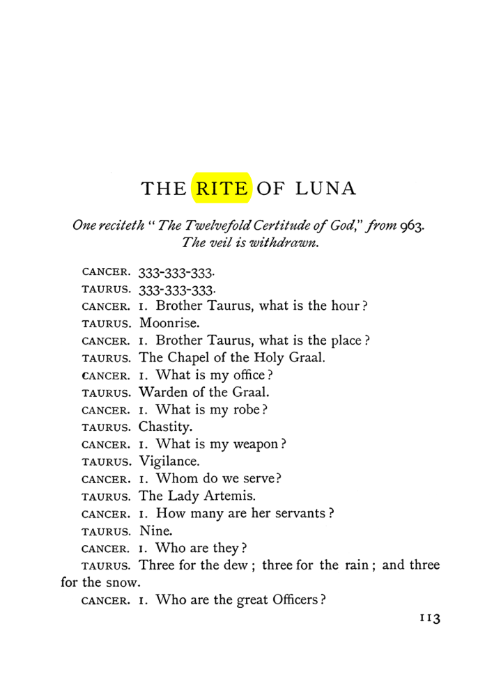 Original scan of The Equinox (Volume I, Number VI), PDF page 291