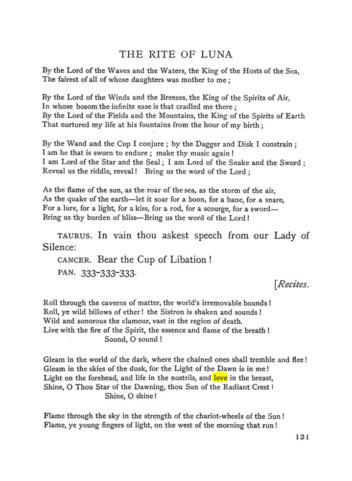 Original scan of The Equinox (Volume I, Number VI), PDF page 299