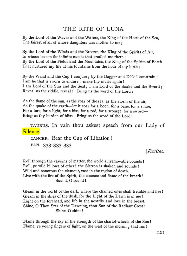 Original scan of The Equinox (Volume I, Number VI), PDF page 299