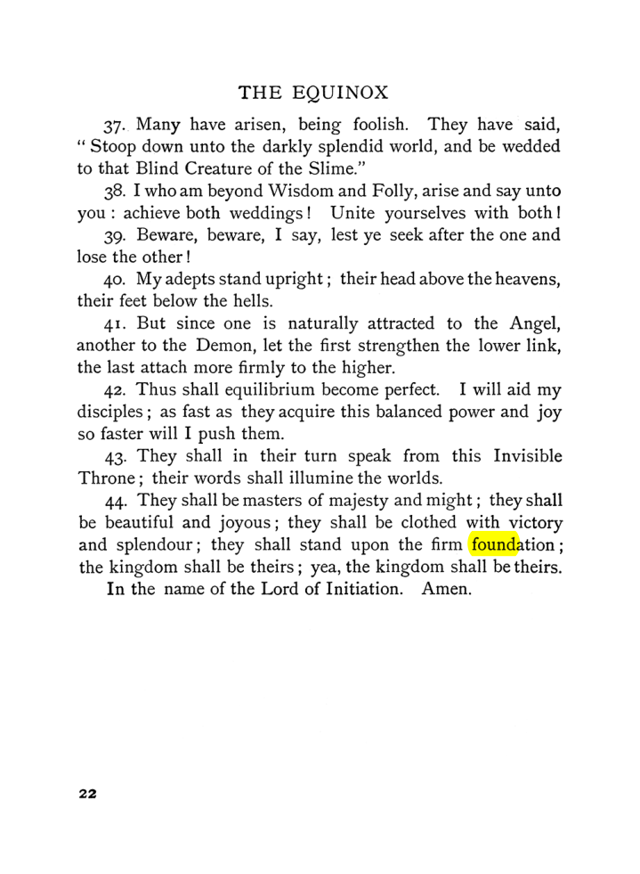 Original scan of The Equinox (Volume I, Number VI), PDF page 30