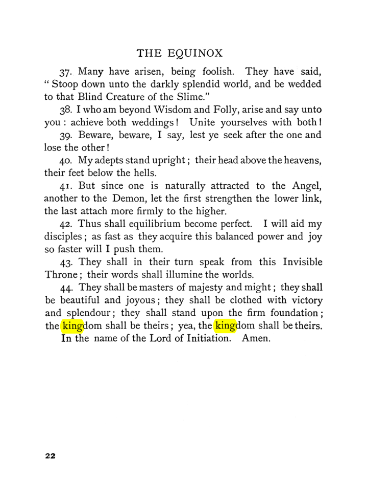 Original scan of The Equinox (Volume I, Number VI), PDF page 30