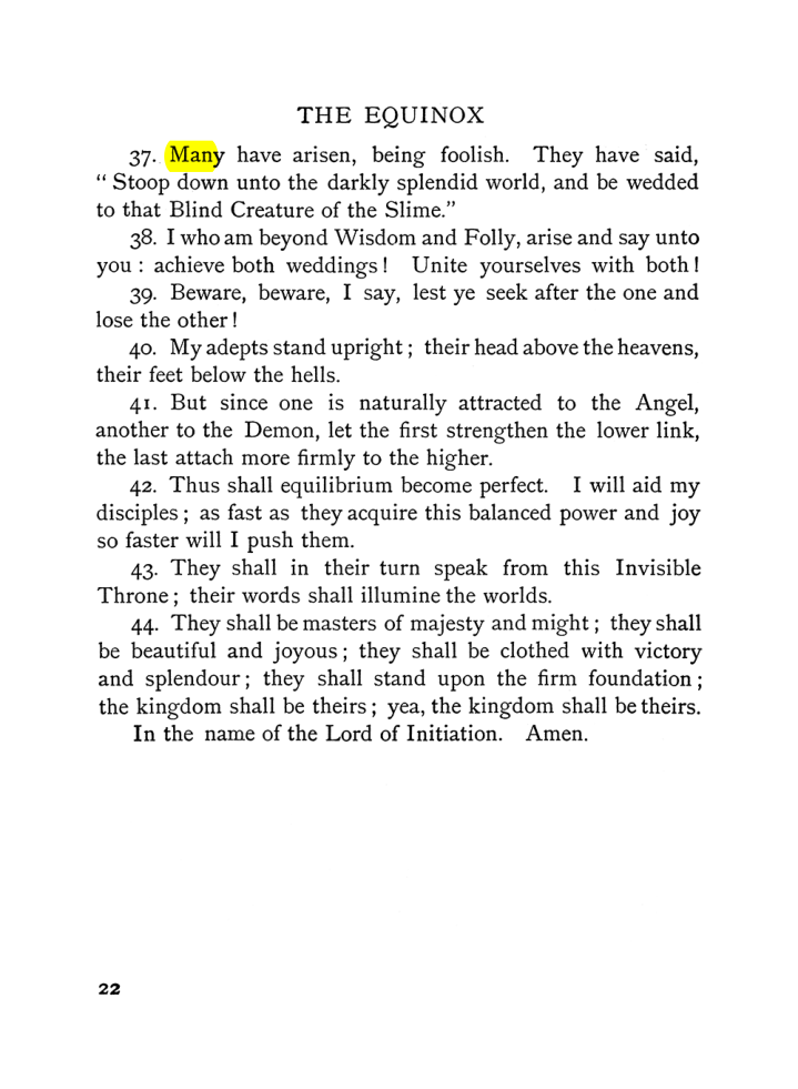 Original scan of The Equinox (Volume I, Number VI), PDF page 30