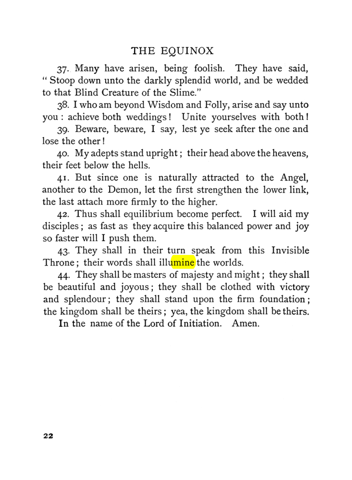 Original scan of The Equinox (Volume I, Number VI), PDF page 30