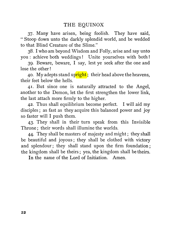 Original scan of The Equinox (Volume I, Number VI), PDF page 30