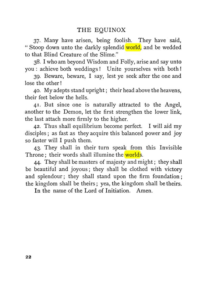 Original scan of The Equinox (Volume I, Number VI), PDF page 30