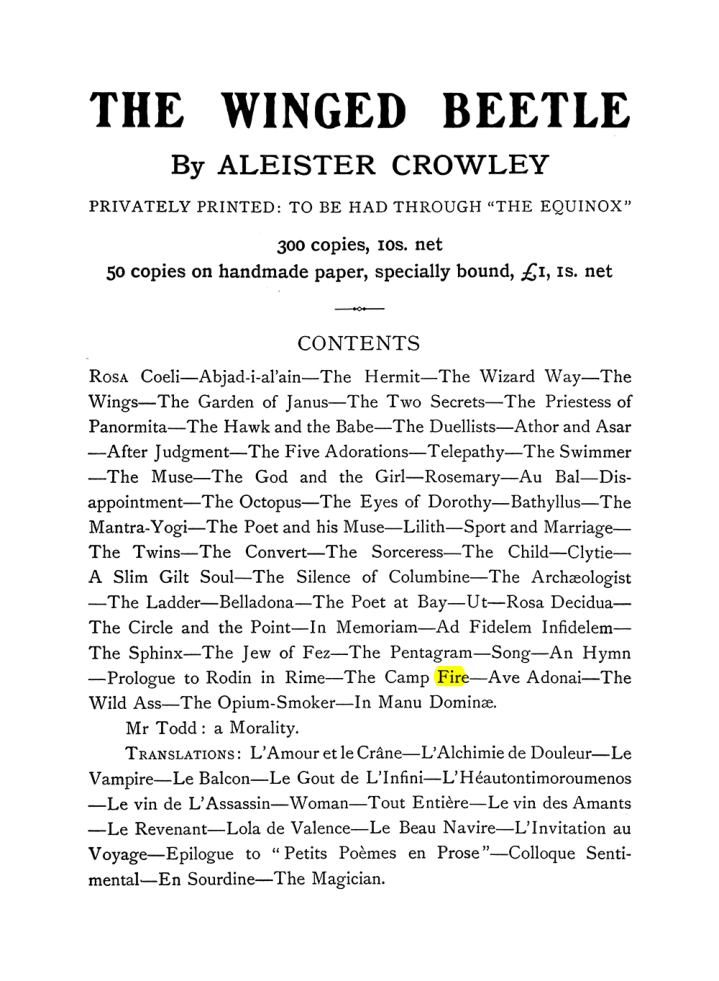 Original scan of The Equinox (Volume I, Number VI), PDF page 303