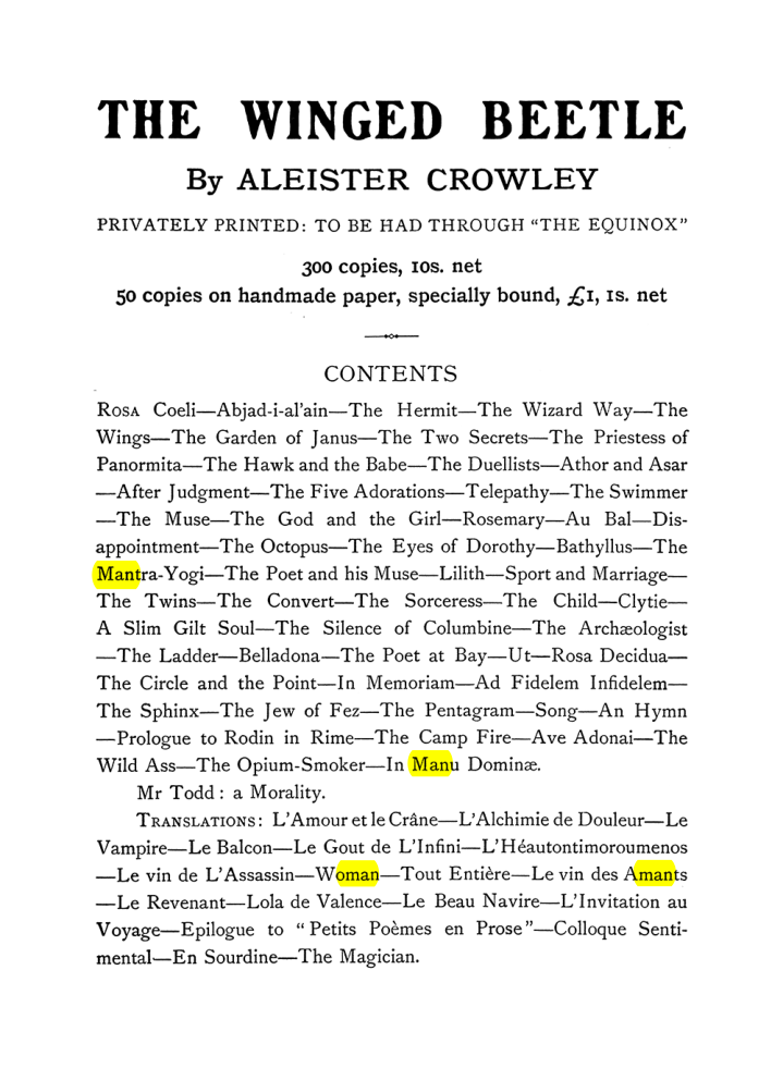 Original scan of The Equinox (Volume I, Number VI), PDF page 303