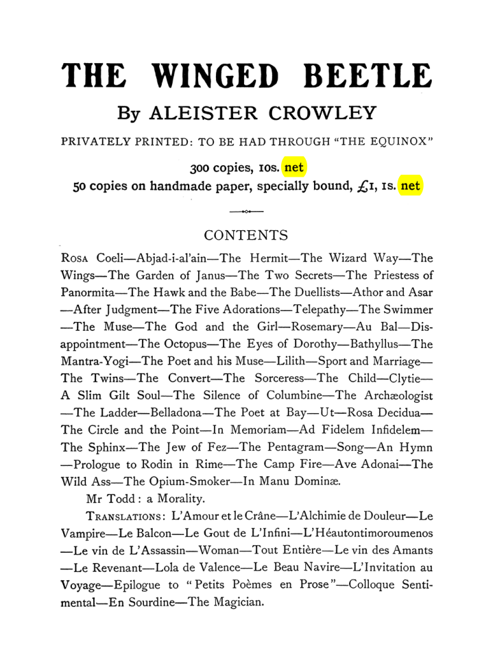 Original scan of The Equinox (Volume I, Number VI), PDF page 303