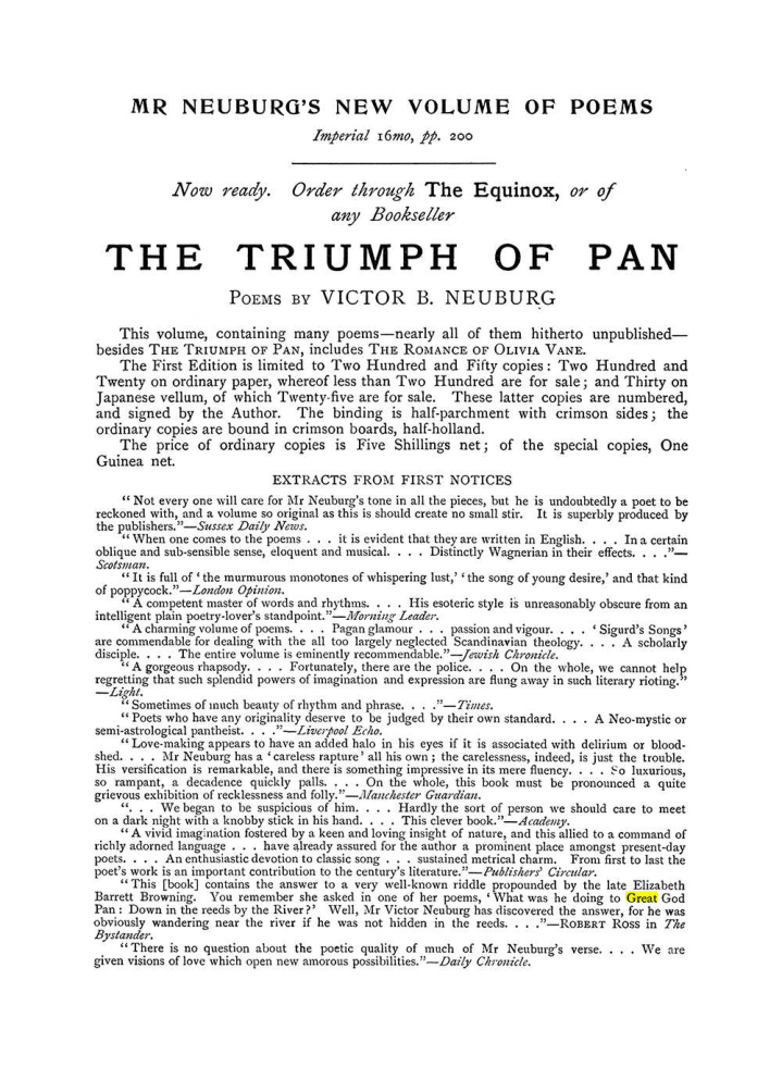 Original scan of The Equinox (Volume I, Number VI), PDF page 304
