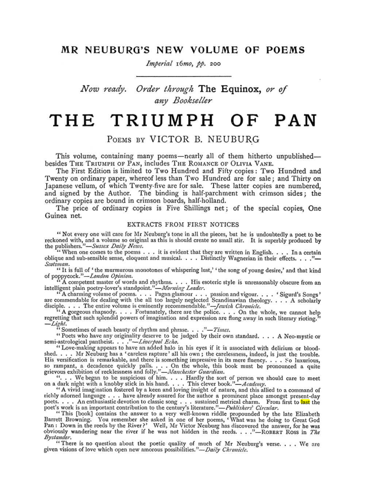 Original scan of The Equinox (Volume I, Number VI), PDF page 304
