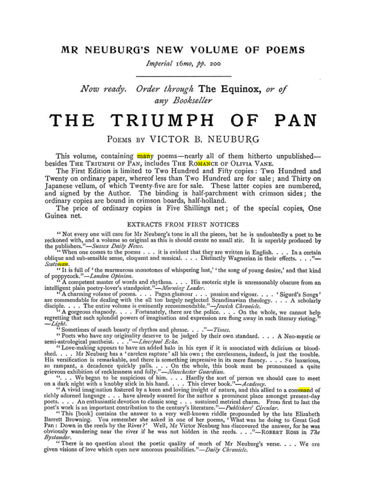 Original scan of The Equinox (Volume I, Number VI), PDF page 304