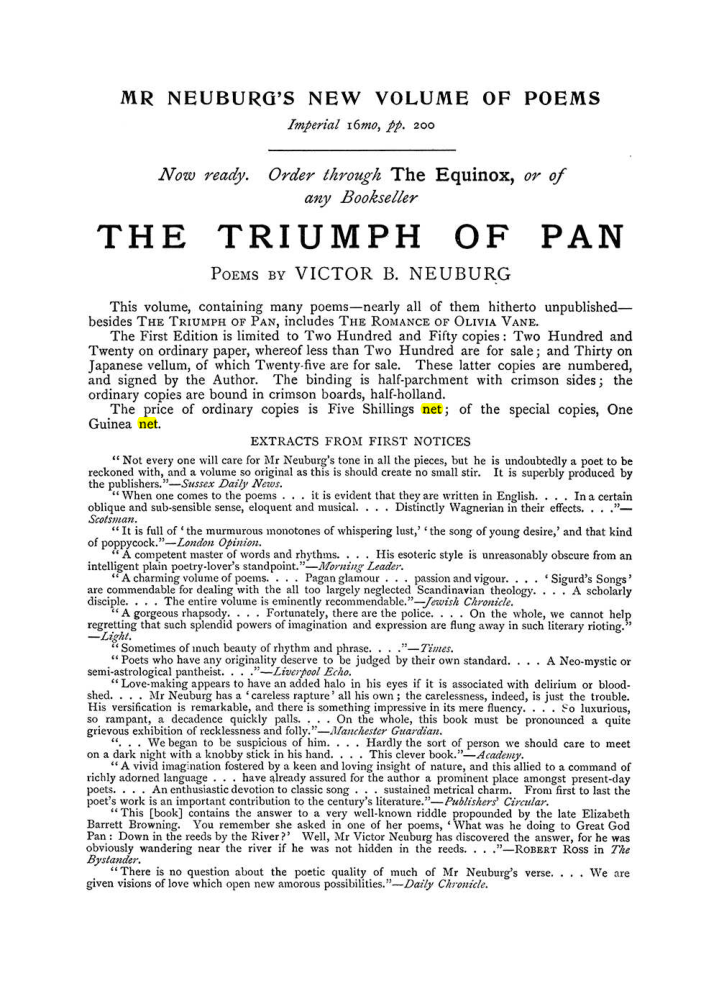 Original scan of The Equinox (Volume I, Number VI), PDF page 304