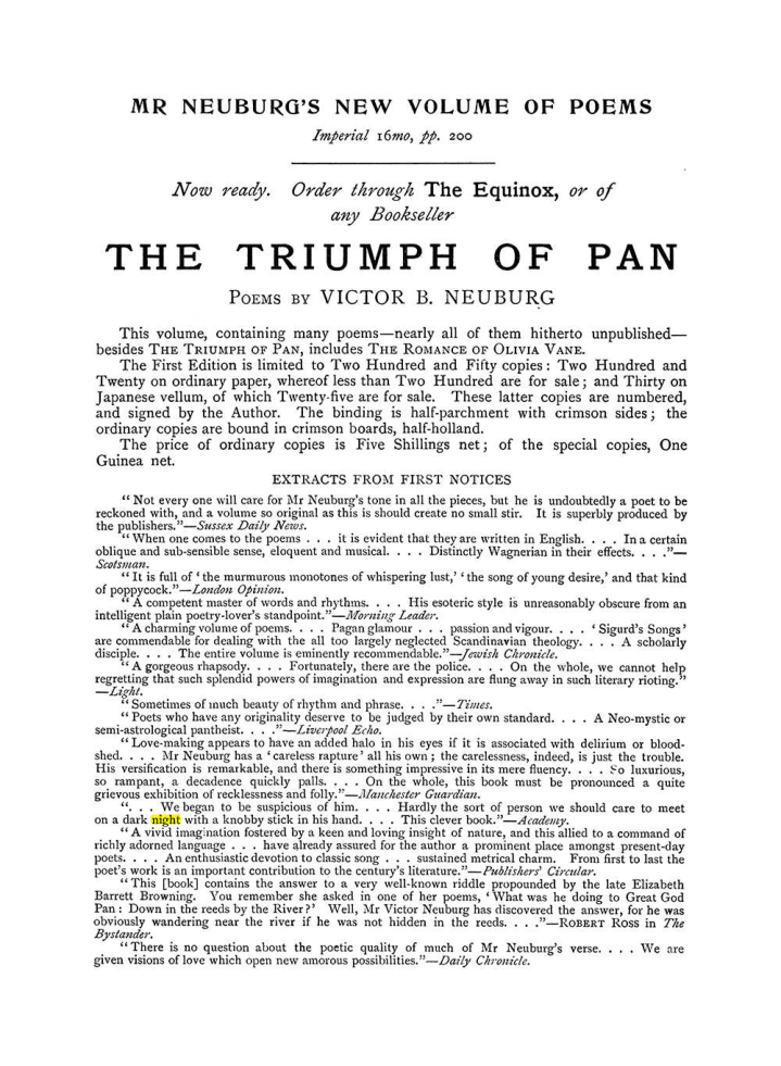 Original scan of The Equinox (Volume I, Number VI), PDF page 304