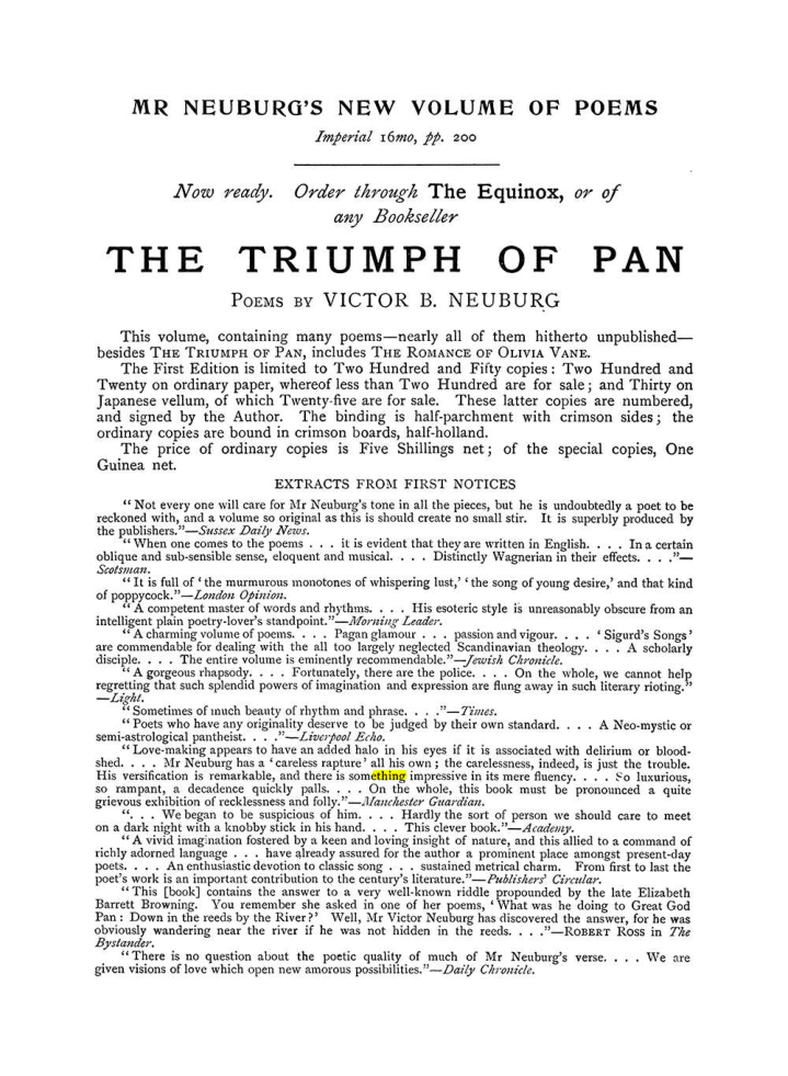 Original scan of The Equinox (Volume I, Number VI), PDF page 304