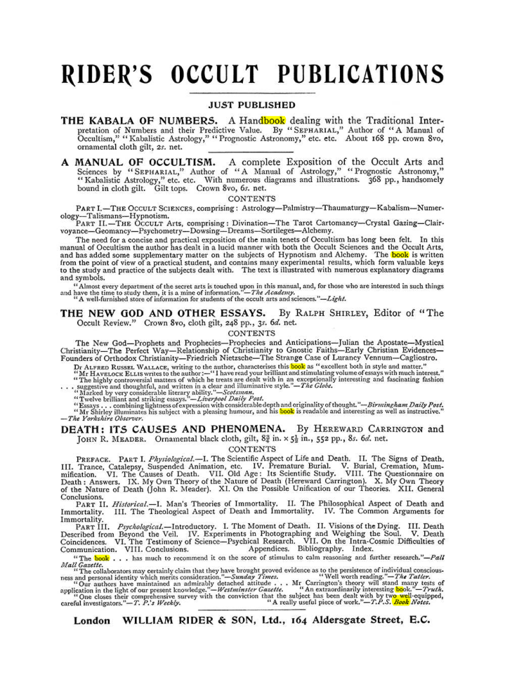Original scan of The Equinox (Volume I, Number VI), PDF page 305