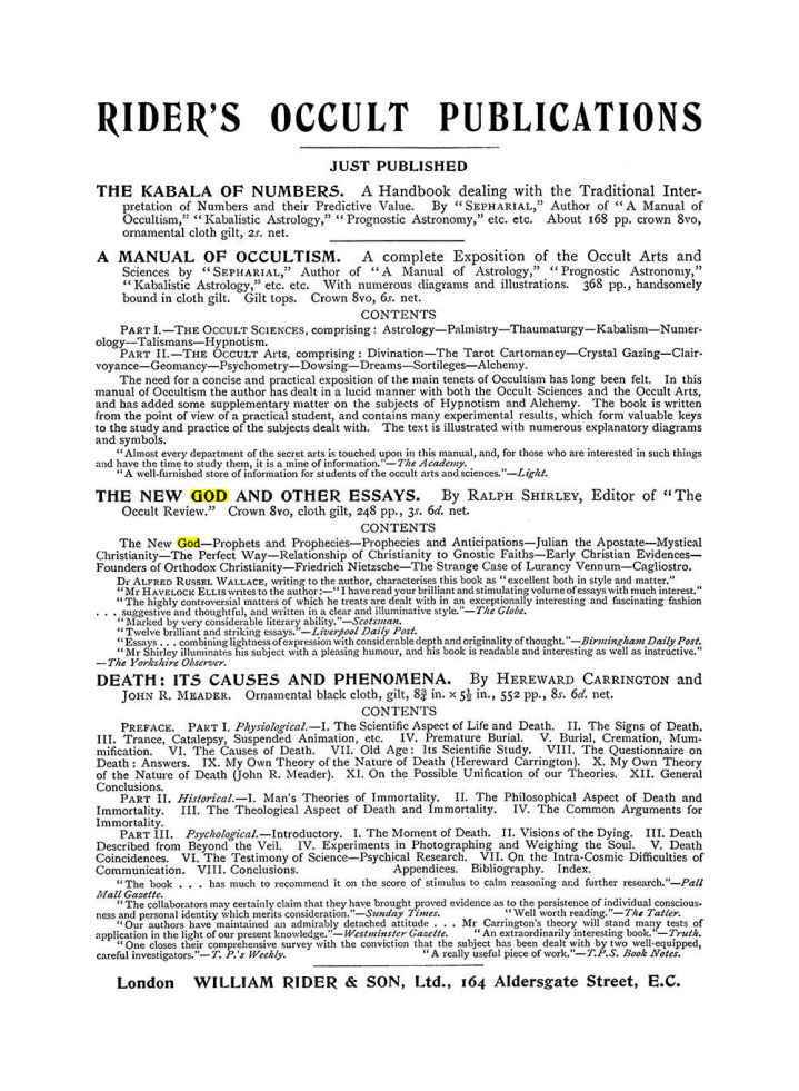 Original scan of The Equinox (Volume I, Number VI), PDF page 305