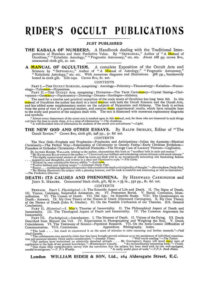 Original scan of The Equinox (Volume I, Number VI), PDF page 305