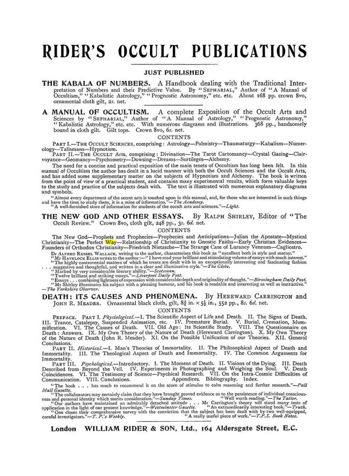 Original scan of The Equinox (Volume I, Number VI), PDF page 305