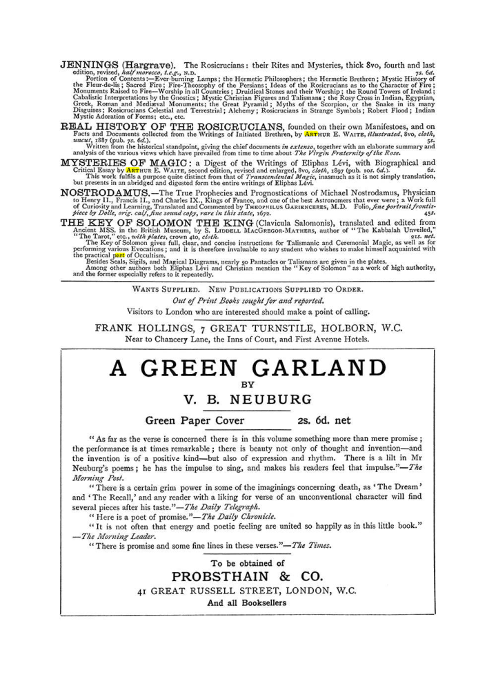 Original scan of The Equinox (Volume I, Number VI), PDF page 309