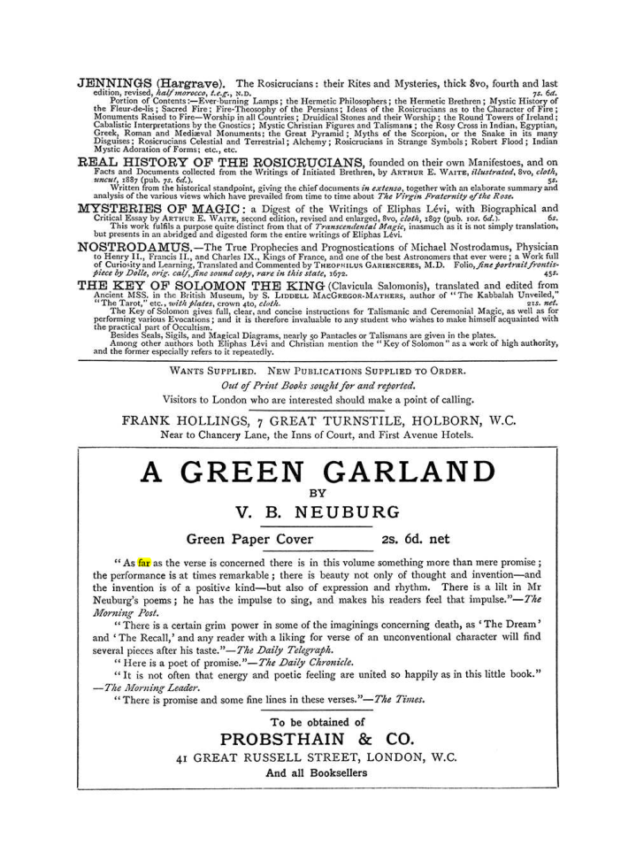 Original scan of The Equinox (Volume I, Number VI), PDF page 309